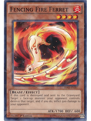 Fencing Fire Ferret - BP03-EN107 - Rare