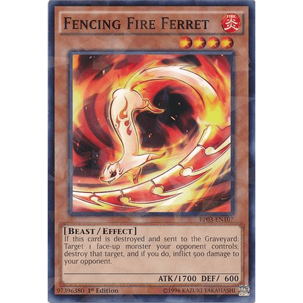 Fencing Fire Ferret - BP03-EN107 - Rare