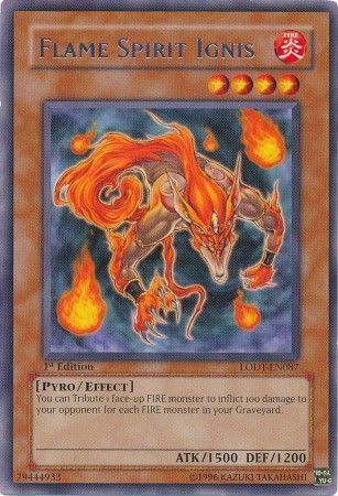 Flame Spirit Ignis - LODT-EN087 - Rare 1