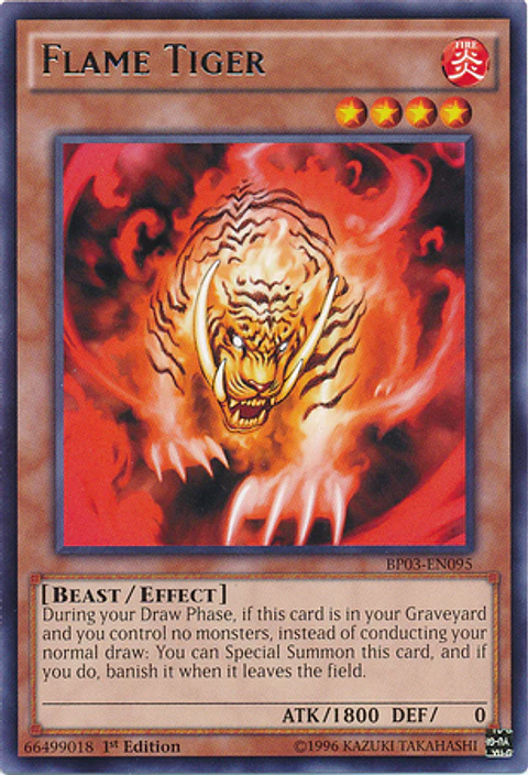 Flame Tiger - BP03-EN095 - Rare 
