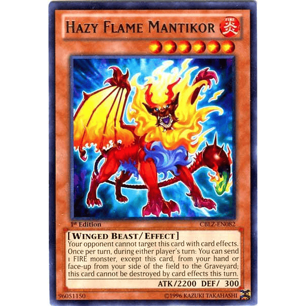 Hazy Flame Mantikor - CBLZ-EN082 - Rare 