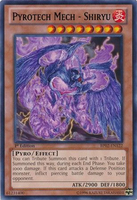 Pyrotech Mech - Shiryu - BP02-EN122 - Rare