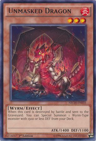 Unmasked Dragon - NECH-EN035 - Rare 1