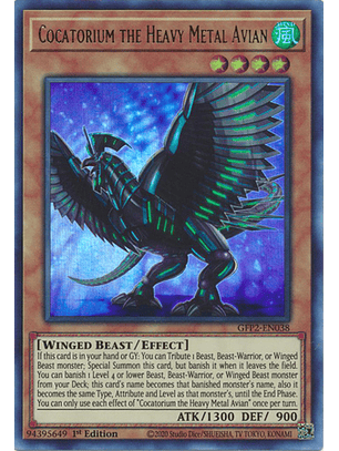 Cocatorium the Heavy Metal Avian - GFP2-EN038 - Ultra Rare