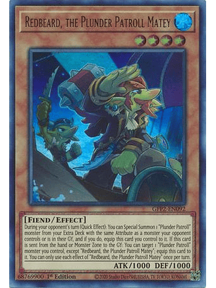 Redbeard, the Plunder Patroll Matey - GFP2-EN092 - Ultra Rare