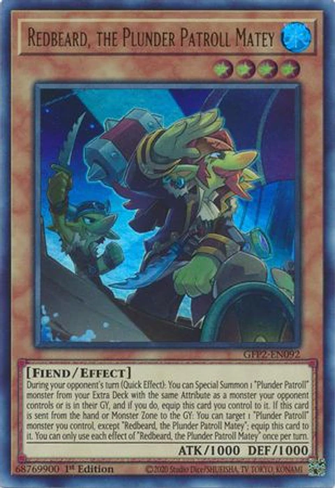 Redbeard, the Plunder Patroll Matey - GFP2-EN092 - Ultra Rare