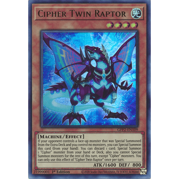 Cipher Twin Raptor - GFP2-EN109 - Ultra Rare