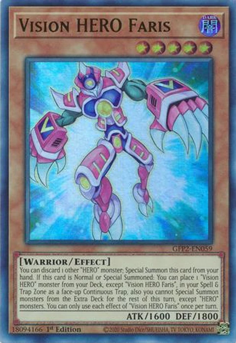 Vision HERO Faris - GFP2-EN059 - Ultra Rare