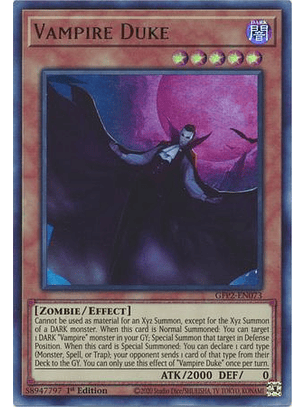 Vampire Duke - GFP2-EN073 - Ultra Rare