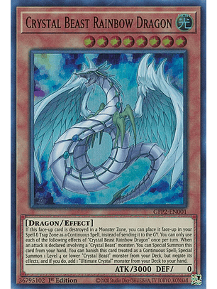 Crystal Beast Rainbow Dragon - GFP2-EN001 - Ultra Rare