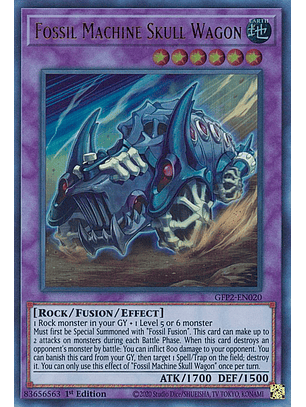Fossil Machine Skull Wagon - GFP2-EN020 - Ultra Rare