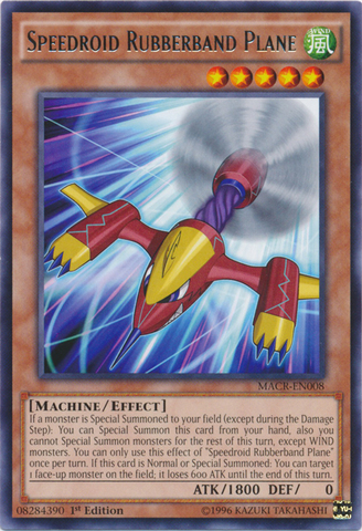 Speedroid Rubberband Plane - MACR-EN008 - Rare 1