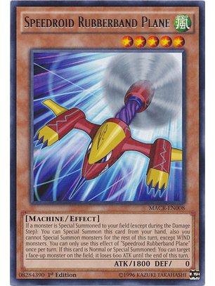 Speedroid Rubberband Plane - MACR-EN008 - Rare