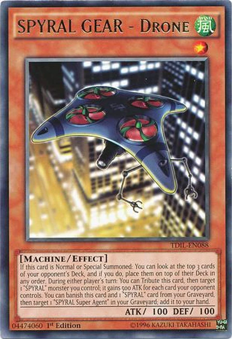 SPYRAL GEAR - Drone - TDIL-EN088 - Rare 