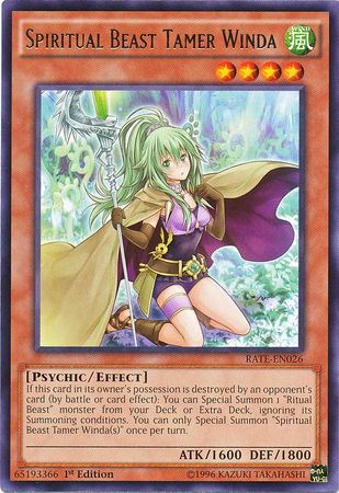 Spiritual Beast Tamer Winda - RATE-EN026 - Rare (español) 1