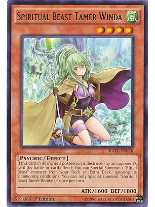 Spiritual Beast Tamer Winda - RATE-EN026 - Rare (español)