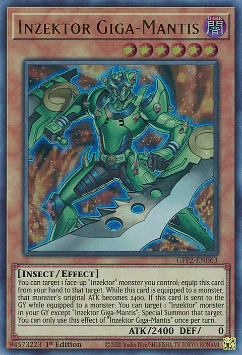 Inzektor Giga-Mantis - GFP2-EN063 - Ultra Rare