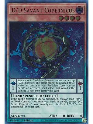 D/D Savant Copernicus - GFP2-EN076 - Ultra Rare