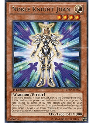 Noble Knight Joan - CBLZ-EN092 - Rare