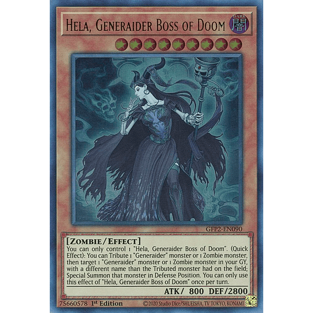 Hela, Generaider Boss of Doom - GFP2-EN090 - Ultra Rare