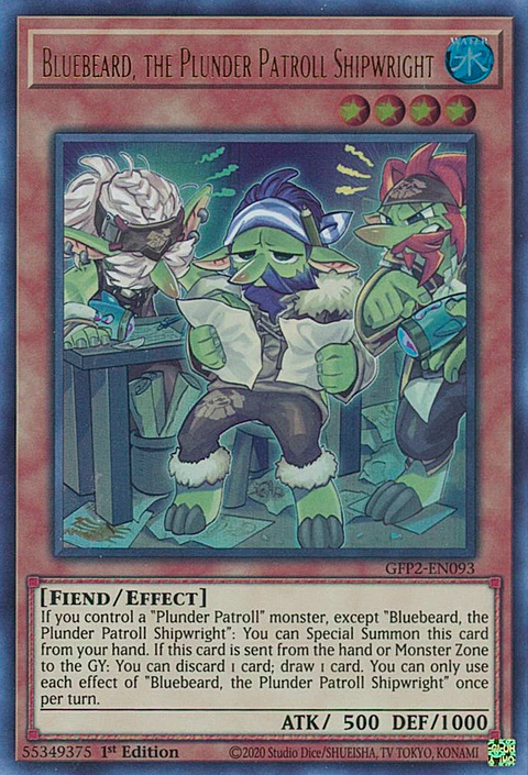 Bluebeard, the Plunder Patroll Shipwright - GFP2-EN093 - Ultra Rare