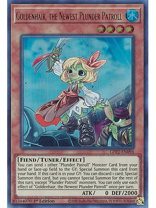 Goldenhair, the Newest Plunder Patroll - GFP2-EN094 - Ultra Rare