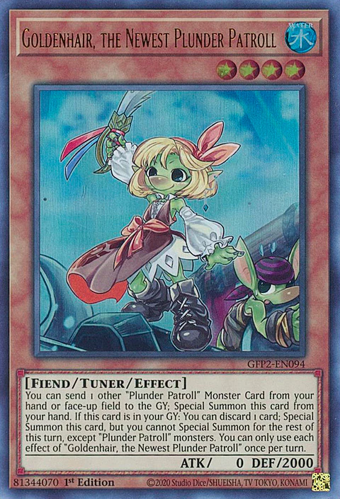 Goldenhair, the Newest Plunder Patroll - GFP2-EN094 - Ultra Rare