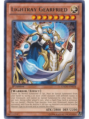 Lightray Gearfried - GAOV-EN034 - Rare 