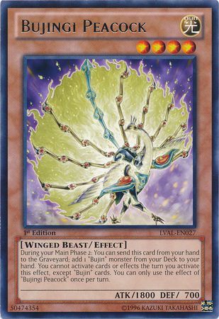 Bujingi Peacock - LVAL-EN027 - Rare  1