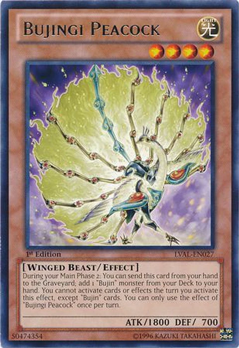 Bujingi Peacock - LVAL-EN027 - Rare 