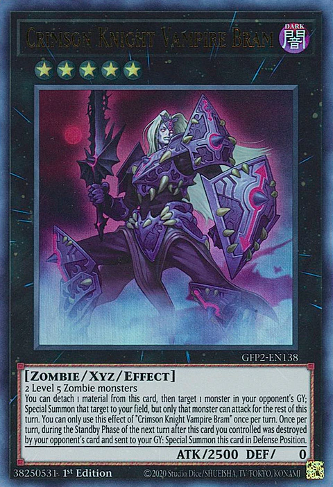 Crimson Knight Vampire Bram - GFP2-EN138 - Ultra Rare