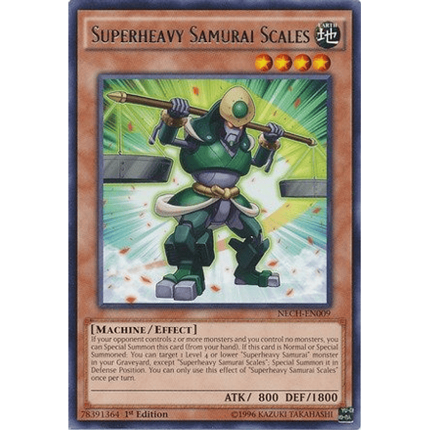 Superheavy Samurai Scales - NECH-EN009 - Rare