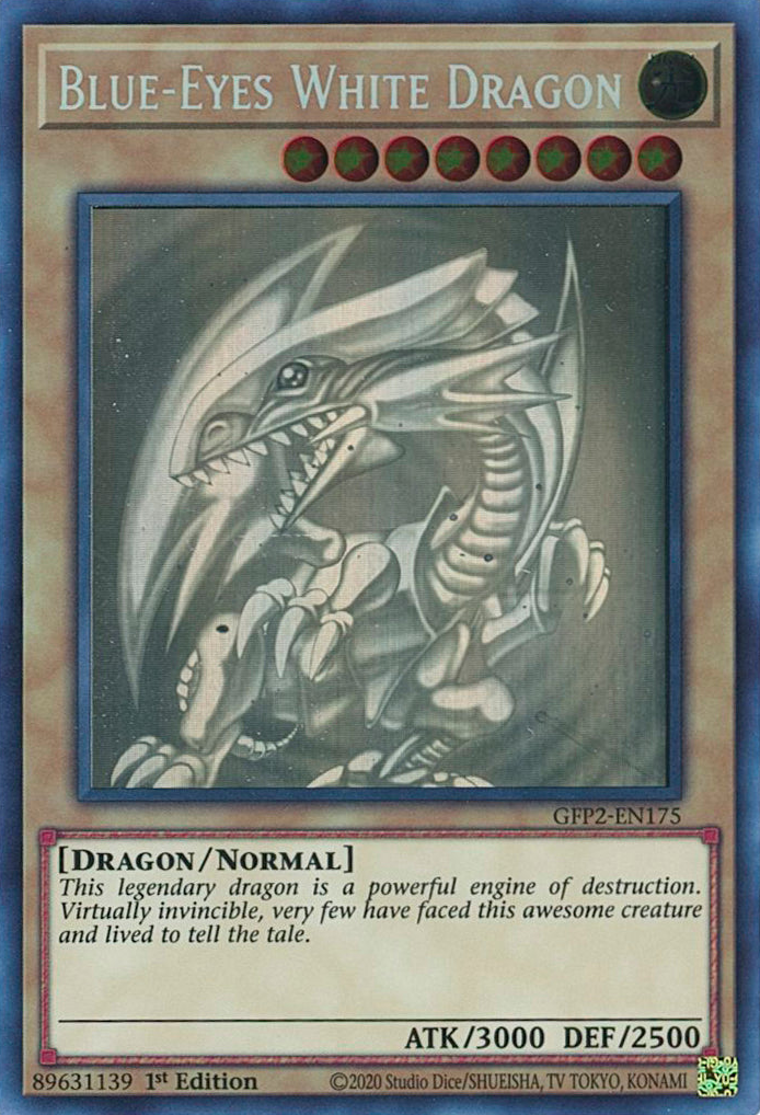 Blue-Eyes White Dragon - GFP2-EN175 - Ghost Rare 1