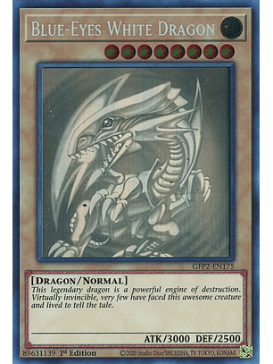 Blue-Eyes White Dragon - GFP2-EN175 - Ghost Rare