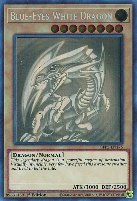 Blue-Eyes White Dragon - GFP2-EN175 - Ghost Rare