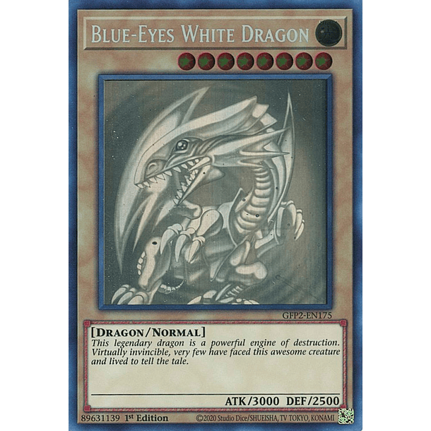Blue-Eyes White Dragon - GFP2-EN175 - Ghost Rare
