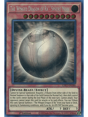 The Winged Dragon of Ra - Sphere Mode - GFP2-EN179 - Ghost Rare