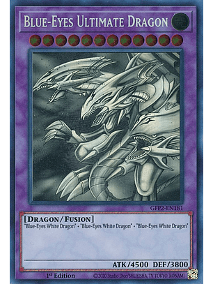 Blue-Eyes Ultimate Dragon - GFP2-EN181 - Ghost Rare