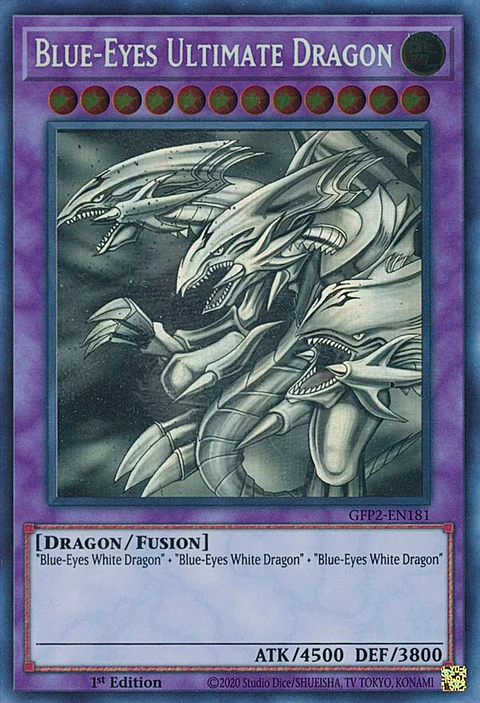 Blue-Eyes Ultimate Dragon - GFP2-EN181 - Ghost Rare