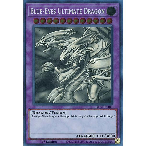Blue-Eyes Ultimate Dragon - GFP2-EN181 - Ghost Rare