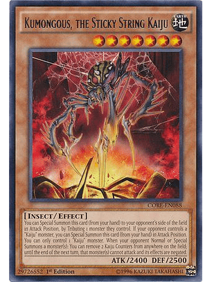 Kumongous, the Sticky String Kaiju - CORE-EN088 - Rare 