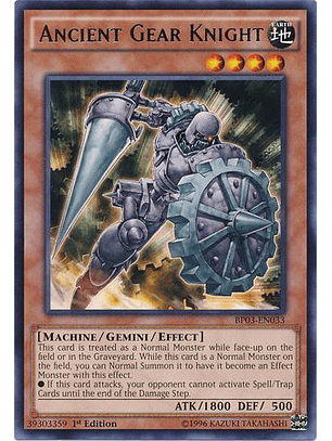 Ancient Gear Knight - BP03-EN033 - Rare
