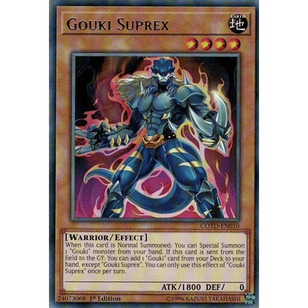 Gouki Suprex - COTD-EN010 - Rare 