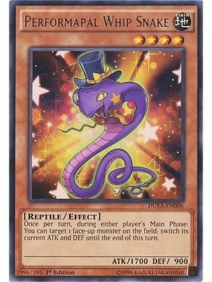 Performapal Whip Snake - DUEA-EN006 - Rare
