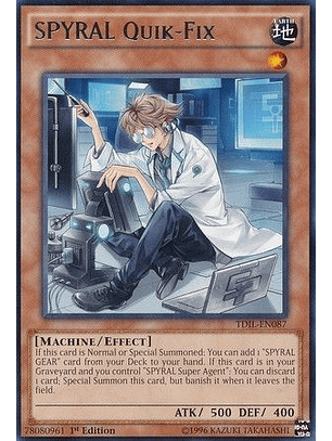 SPYRAL Quik-Fix - TDIL-EN087 - Rare