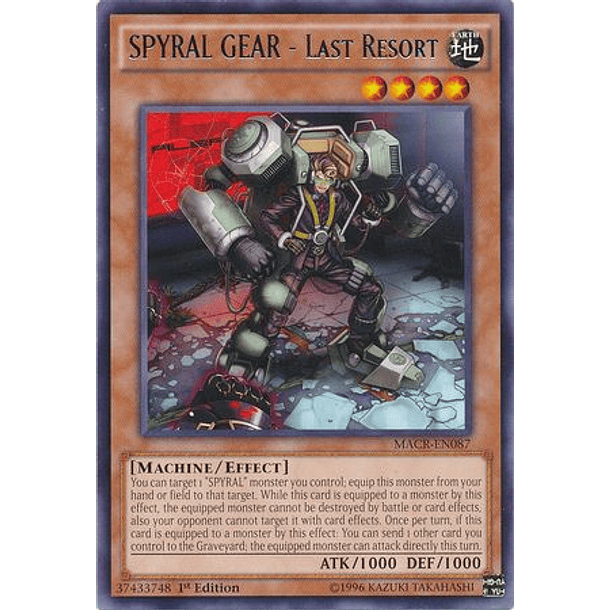 SPYRAL GEAR - Last Resort - MACR-EN087 - Rare