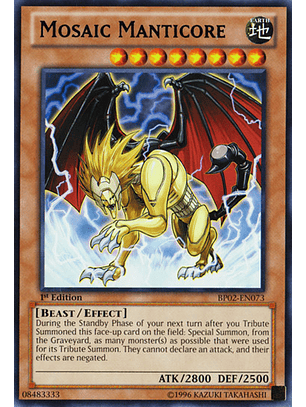 Mosaic Manticore - BP02-EN073 - Rare 