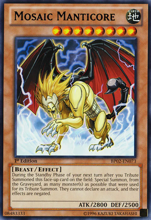 Mosaic Manticore - BP02-EN073 - Rare 