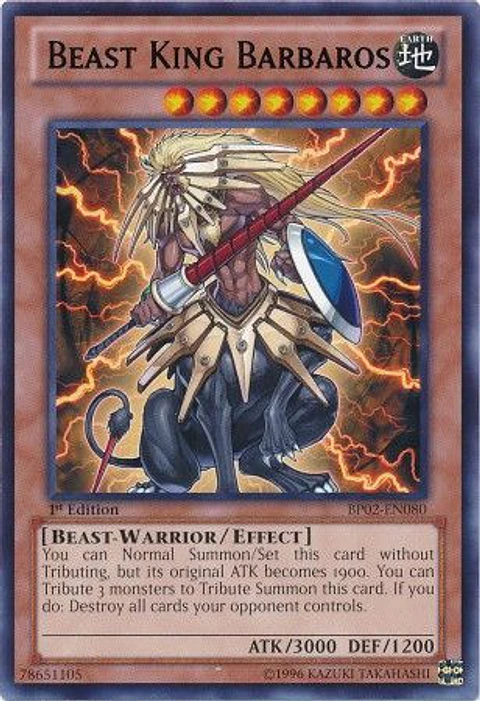 Beast King Barbaros - BP02-EN080 - Rare