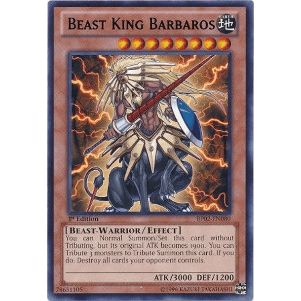 Beast King Barbaros - BP02-EN080 - Rare